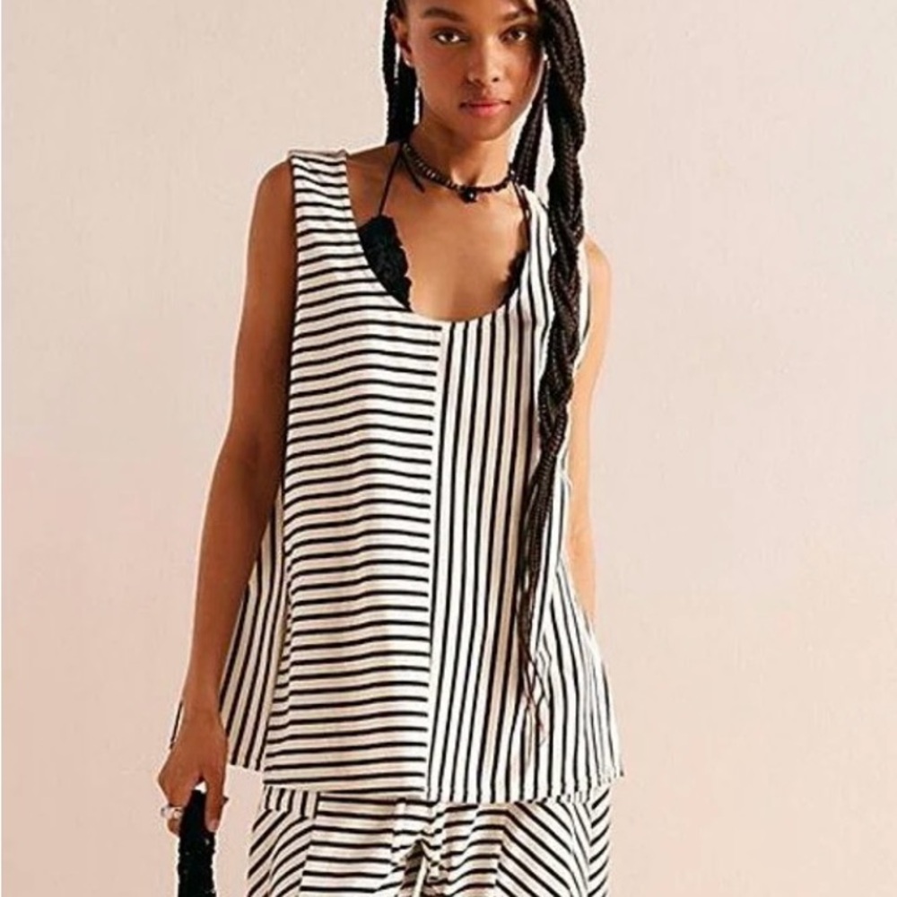 NWOT FP Beach Julie Striped Tunic